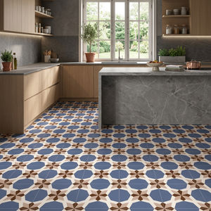 Carreaux de céramique modernes marocains émaillés 300x300mm, carreaux décoratifs pour sols et murs, pour usage intérieur, salle de bain, école, villa - Product Image 5
