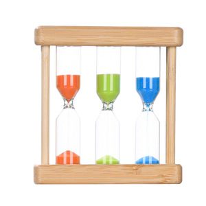 Sablier en bois fait à la main bon marché ornements pour la maison 1/3/5 <span class=keywords><strong>Minutes</strong></span> ensemble sablier créatif maison sablier pour enfants - Product Image 1
