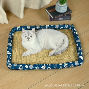 Summer pet cooling bed, <b>cat</b> bed, dog bed, all-season rattan cooling <b>mat</b>, breathable and cooling, washable sleeping product - Product Image 4