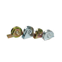 Roulettes de portail coulissant modernes robustes sur mesure, diamètre 50-100 mm, roues à rainures U/V/Y, construction en acier, antirouille, faible bruit