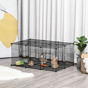 Recinto per Animali Domestici Fai-da-Te Pratico a Prezzo di Fabbrica, Gabbia con Porta per Piccoli Animali, Recinto Portatile in Rete Metallica per Interni - Product Image 1
