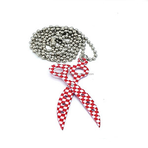 Colgantes de tijeras para corte de pelo para hombre y mujer, joyería de moda, collar de 50, pulsera de oro, acero inoxidable, plata, de lujo, clásico, cadenas - Product Image 3