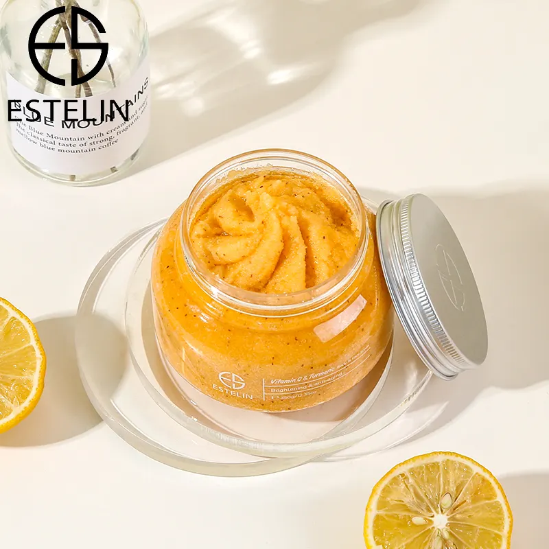 ESTELIN C vitamini ve zerdeçal parlatıcı yüz ve vücut fırçalayın