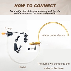 Equipo de Salón de Belleza: Bomba de Agua para Spa Capilar, Ducha de Masaje, Cama de Lavado de Cabello, Dispositivo de Terapia Capilar - Product Image 6