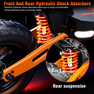 Patineta Eléctrica Todoterreno <span class=keywords><strong>T10</strong></span> de 1000W, Resistente al Agua, OEM, Personalizada, Scooter para Adultos de Dos Ruedas con Suspensión Completa de 11 Pulgadas - Product Image 3