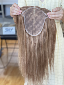 Extensiones de Cabello Virgen Europeo al por Mayor, con Frente de Encaje, 16 Pulgadas, Liso, Color con Mechas, 130% de Densidad, para Mujeres con Pérdida de Cabello - Product Image 3