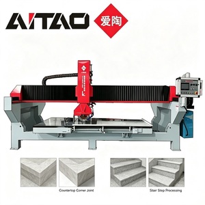 Scie à pont CNC 3 axes personnalisée Aitao, moteur électrique 15 kW, grande capacité 50 mm pour carrelage, pierre, marbre, granit - Product Image 2