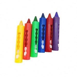 6 Colors Non-toxic Dry & Wet <b>Erased</b> Wax Bath Crayon Sets with Customizable Packaging for Child Drawing - Product Image 4