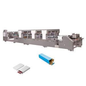 Pegamento frío 4 6 Máquina plegable de esquina para cartón corrugado Bloqueo automático de choque Carpeta inferior Encoladora Caja Embalaje - Product Image 1