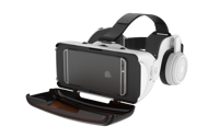 Headset kacamata VR 3D yang dapat disesuaikan, kacamata VR realitas Virtual 3D untuk ponsel pintar