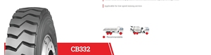 ยางรถบรรทุก ZC- ขนาด 12.00R24 รุ่น CB332 ยางเรเดียลใหม่ พร้อมยางใน ทนทานต่อการบรรทุกหนัก - Product Image 2