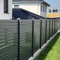 Clôture de jardin en aluminium facile à assembler, résistante au vent, taille personnalisable, garantie 10 ans pour les jardins et les cours avant