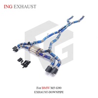 Système d'échappement Valvetronic Catback en titane de qualité supérieure ING pour BMW M5 G90 avec silencieux, échappement de haute qualité