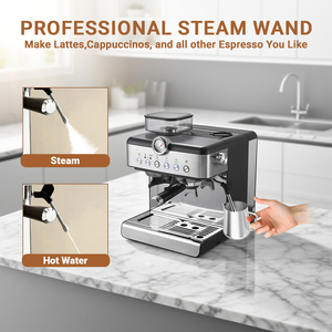 <span class=keywords><strong>Cafetera</strong></span> Espresso Todo en Uno de Venta Caliente con Botones, Económica <span class=keywords><strong>para</strong></span> <span class=keywords><strong>el</strong></span> Hogar, Semiautomática con Molinillo Incorporado y Control PID - Product Image 3