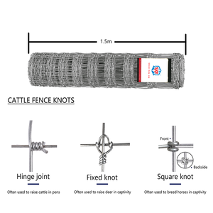 Clôture en treillis métallique en acier galvanisé carré de 1.0mm à 2.5mm fabriquée en Chine pour l'élevage de bovins, de moutons et de chèvres et la sécurité - Product Image 6