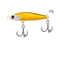 Leurre de pêche en mer à jigging lent, type cuillère métallique à double hameçon, appât dur à hameçon triple pour la pêche au topmouth, au bar et au maquereau espagnol