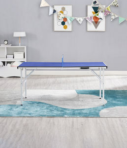 <span class=keywords><strong>Table</strong></span> <span class=keywords><strong>de</strong></span> <span class=keywords><strong>ping</strong></span>-<span class=keywords><strong>pong</strong></span> miniature portable avec protections d'angle <span class=keywords><strong>de</strong></span> sécurité, design pliable pour le jeu familial en intérieur - Product Image 3
