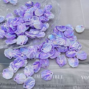 DS solide couleur dégradé Lucite perles acrylique Phnom Penh feuille coquille pièce chou feuille bijoux à bricoler soi-même pétale accessoires matériel - Product Image 3