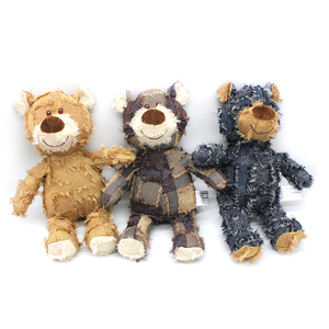 Giocattoli di peluche per animali domestici-Orso mendicante a 3 colori e conchiglia di pelliccia, stili assortiti materiale sicuro, per attività all'aperto di animali domestici e giochi sensoriali - Product Image 1