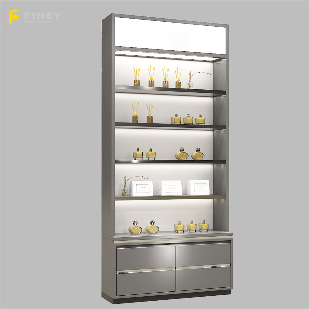 Perfume Display Shelf for Cosmetic Shop Elegant Durable
