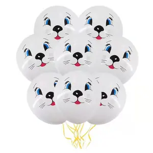 Smiley Gesicht Ballon Kinderspiel zeug Cartoon mit dicken 12 "Latex Ballon Geburtstags feier Hintergrund dekoration