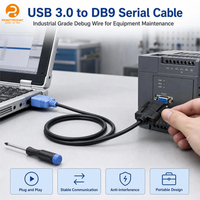 Kabel Ekstensi Terminal IDC ke DB9 Female, Harness Kabel Kustom untuk Transmisi Sinyal Komunikasi Industri