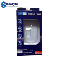 Bestyle Wholesale Custom Printed Paper Card Packaging Boxes With Plastic Tray for Mouse Electronic Packaging Box