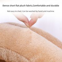 Lit pour chat respirant, lavable, anti-anxiété, antidérapant, rond, en peluche, moelleux, avec capuche, pour chats d'intérieur ou petits chiens