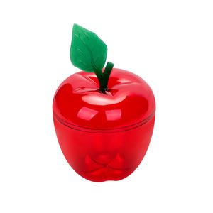Boîte à bonbons en plastique transparente en <span class=keywords><strong>forme</strong></span> de pomme rouge et verte de 500 ml à vendre, décoration de fête de Noël - Product Image 4