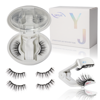 Cils magnétiques réutilisables naturels doux de marque propre en gros, extensions 3D avec applicateur, sans colle, personnalisables, marque privée