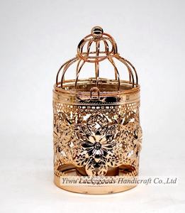 LK20191107-2 Commercio All'ingrosso Della Cina Chic Vintage Style Supporto di Candela Del Metallo Gabbia Per Uccelli per la Cerimonia Nuziale di Evento Decorazione del Ristorante - Product Image 3