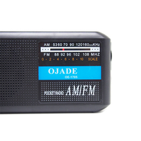 Radio portable AM FM CR-X05, nouveau design, petit transistor, récepteur ondes courtes, radio rétro, radio AM FM, noir