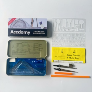 2024 New Academy Math Set Juego matemático africano Caja de geometría de 13 piezas - Product Image 2
