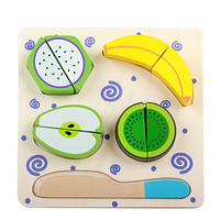 Jeu en bois Montessori, jouets pour fruits et légumes, jeu de coupe, Puzzle de légumes, jouets de cuisine