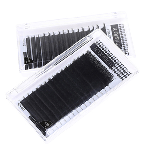 <span class=keywords><strong>Extensiones</strong></span> <span class=keywords><strong>de</strong></span> pestañas individuales <span class=keywords><strong>de</strong></span> Cachemira, venta al por mayor, etiqueta privada negra, <span class=keywords><strong>volumen</strong></span>, seda - Product Image 5