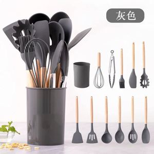 Juego de Utensilios de Cocina de Silicona al por Mayor, 12 Piezas con Cubo de Almacenamiento, Espátula, Cuchara para Sopa, Utensilios de Cocina Resistentes a Altas Temperaturas - Product Image 4