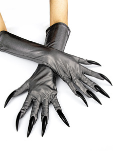 Pafu Halloween gato disfraz accesorios <span class=keywords><strong>Catwomen</strong></span> disfraz para representaciones teatrales fiesta club nocturno mascarada máscara gato pata guantes - Product Image 4