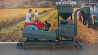 Machine à décortiquer le riz au diesel 1000 kg/h, machine à décortiquer le riz portable, fabricant de machines à décortiquer le riz