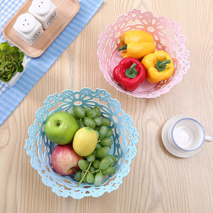 Fruit Platter Plastic Bowl 21x14x11 Stackable Food Storage Baskets - Product Image 5