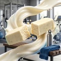 Barre protéinée pré-entraînement avec huile MCT et cacao, collation énergétique au whey, saveur personnalisée OEM, 25g x 7 barres