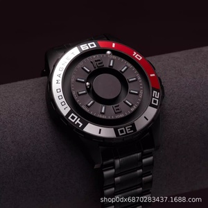 Montre pour homme EUTOUR à suspension magnétique à billes de quartz, bracelet en acrylique, boîtier en alliage de zinc, design à billes d'acier, mode créative - Product Image 2