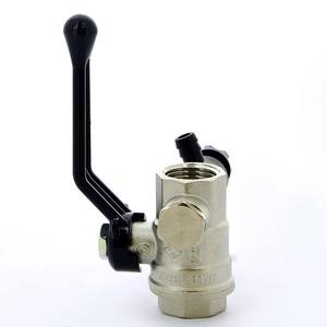 Robinet à tournant sphérique de 3/4 pouces avec robinet de vidange et capuchon de levier en aluminium - Product Image 3