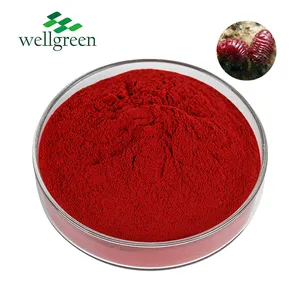 น้ำที่ละลายน้ำได้สีผสมอาหารธรรมชาติแห้งสีแดง Ponceau Carmine Cochineal ผง
