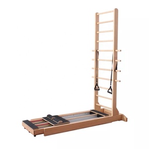 Équipement <span class=keywords><strong>de</strong></span> Pilates, lit à échelle coulissante en bois, entraînement professionnel <span class=keywords><strong>de</strong></span> Pilates, lit à échelle coulissante bidirectionnel - Product Image 3