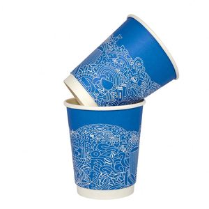Vasos de Papel Biodegradables de Doble Pared, Vasos Aislantes Compostables para un Uso Sostenible - Product Image 4