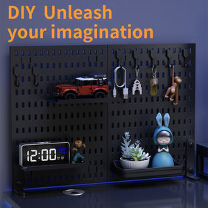 Tek katmanlı katlanabilir PP plastik masa üstü organiser no-delik delme duvar rafları mutfak baharat depolama oyuncaklar gıda standı tipi - Product Image 5