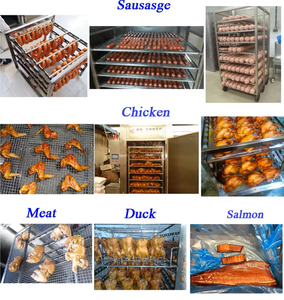 Four de séchage commercial entièrement automatique électrique à écran tactile pour saucisses, bacon, jambon, poisson et viande, et machine à bacon - Product Image 5