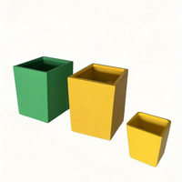 Jardinière H156 GRC en fibre de verre de luxe, sculptée à la main, écologique, résistante aux UV, pour fleurs artificielles, extérieur/intérieur, pour maison, hôtel, jardin