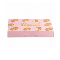 Boîte d'emballage pour boulangerie, vintage, 6 pièces, pliable, pour biscuits, macarons, pâtisseries sucrées, pain, beignets, sushis, gâteaux