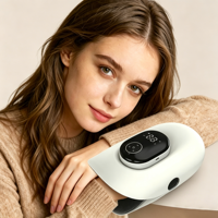 Masseur de main électrique portable sans fil à batterie lithium, compression d'air, chaleur, contrôle de la pression à 5 niveaux, contrôle de la durée pour les doigts